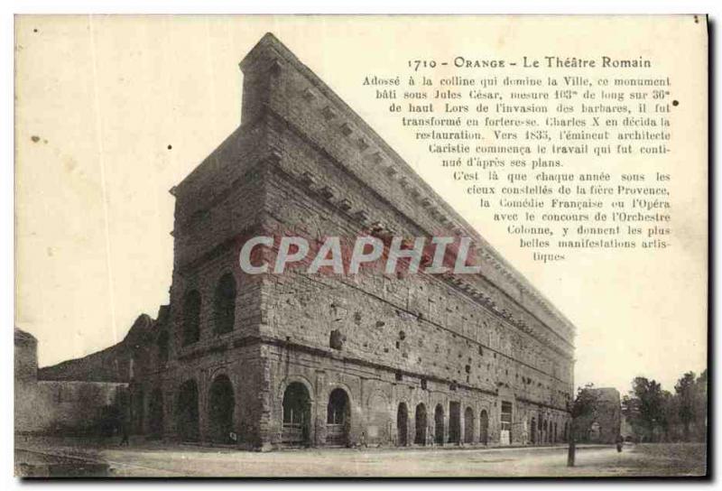 Postcard Ancient Orange Theater Romain