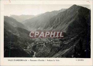 CPM Valls d Andorra Panorama d Escaldes i Andorra la Vella 