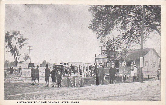 Military Entrance To Camp Devens Ayer Massachusetts