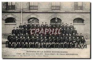 Militaria - Music of the Republican guard - Balay Chief - under head - Bourge...