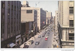 St Catherine Street , MONTREAL , Quebec , Canada , 50-60s