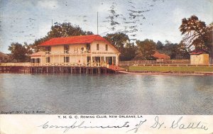 YMGC Rowing Club New Orleans 1907 postcard