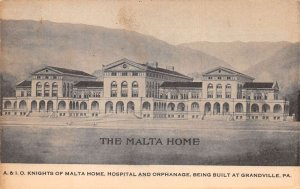 Grandville Pennsylvania The Malta Home Hospital and Orphanage Postcard AA64029