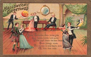 325293-Halloween, Gottschalk No 2171-7, Man Playing Piano for Couples Dancing