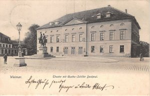 Lot133 germany weimar theater with goethe schiller monument