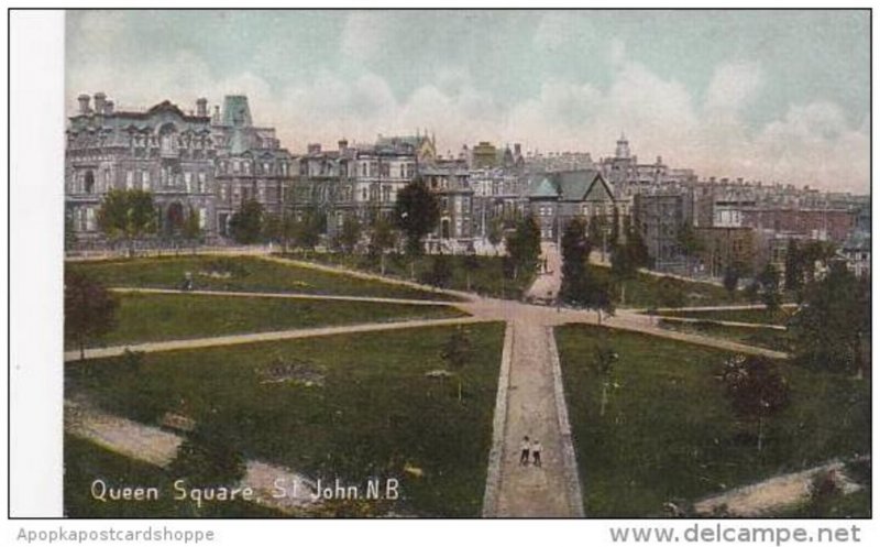 Canada New Brunswick St John Queen Square 1908