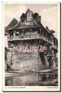 Old Postcard Salies de Bearn Old house