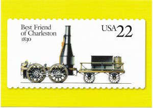 US  Unused. #2363 Locomotive - Best Friend of  Charleston (1830) inc. used #2363