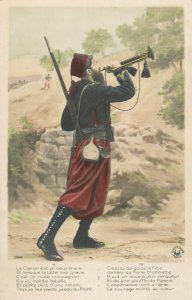 Berber military volunteers Zouaves trumpeteer uniform