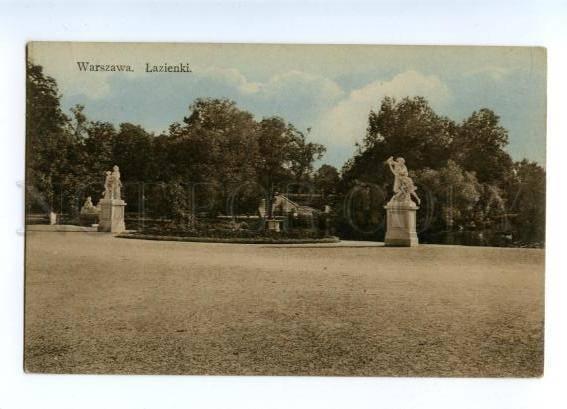 150516 POLAND Warsaw Lazienky Palace Vintage postcard