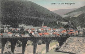Albergbahn Austria Alberg Railroad Birds Eye View Vintage Postcard AA110509