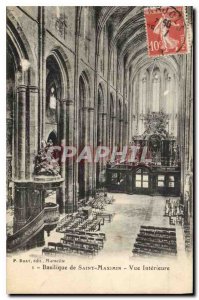 Postcard Old Basilica of Saint Maximin inside view