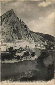 CPA sisteron the rock of the ph and the bridge over the durance (1208343) 