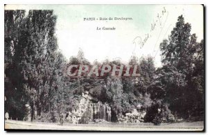 Postcard Old Paris Bois de Boulogne the Cascade