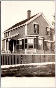 Beautiful House Home Residence Real Photo RPPC Postcard