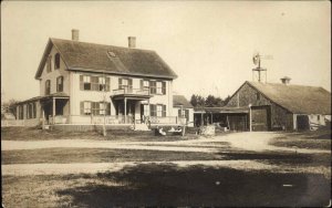 Rowley MA Home Barn Weather Vane c1910 Real Photo Postcard