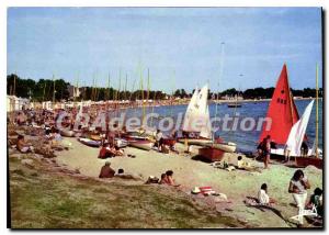 Postcard Modern Finistere Benodet Beach