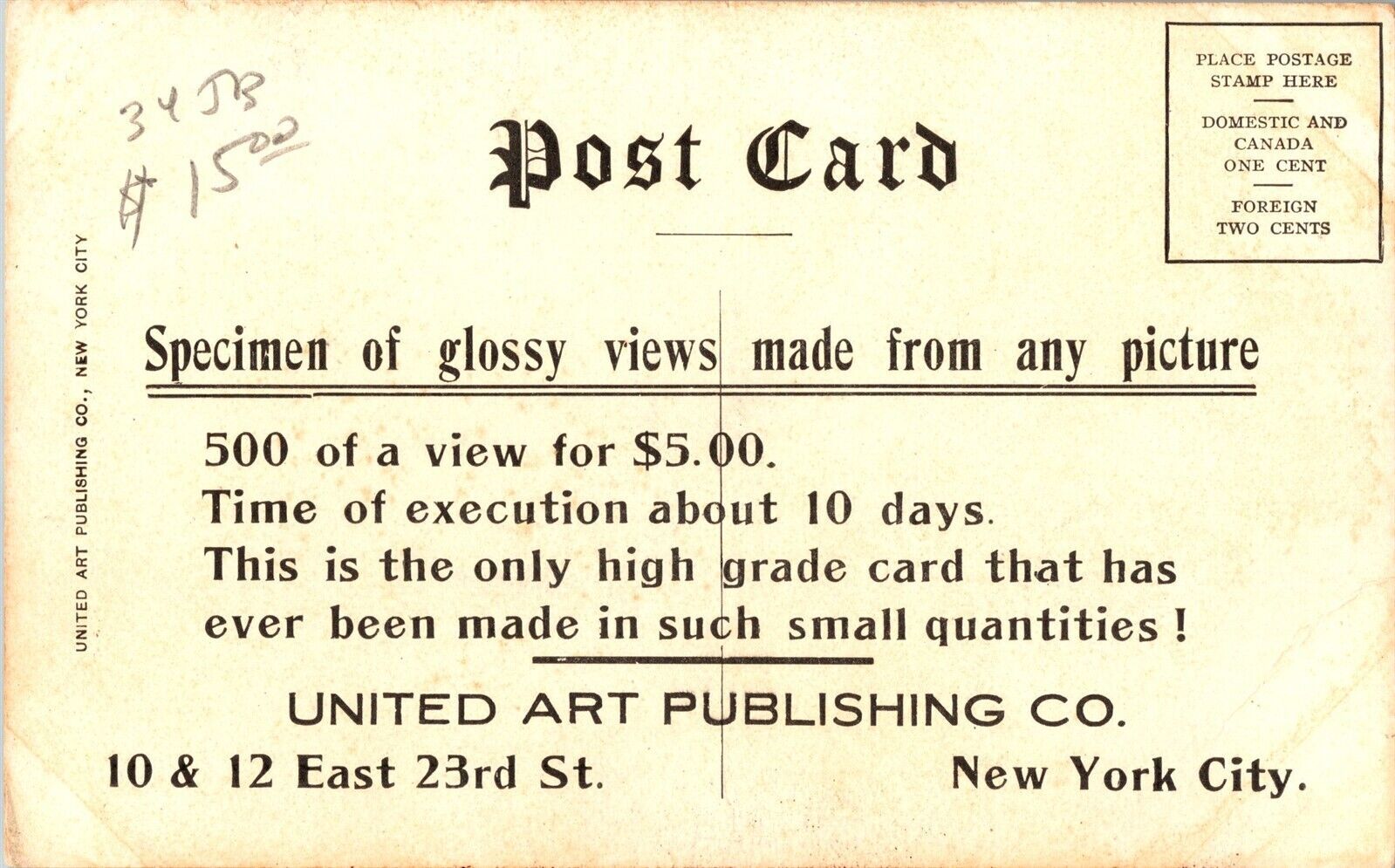 View of Security Block, Security Bank Tyndall SD Vintage Postcard K70