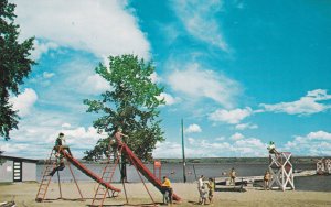 Playground , New Liskeard Beach , NEW LISKEARD , Ontario , Canada , 50-60s