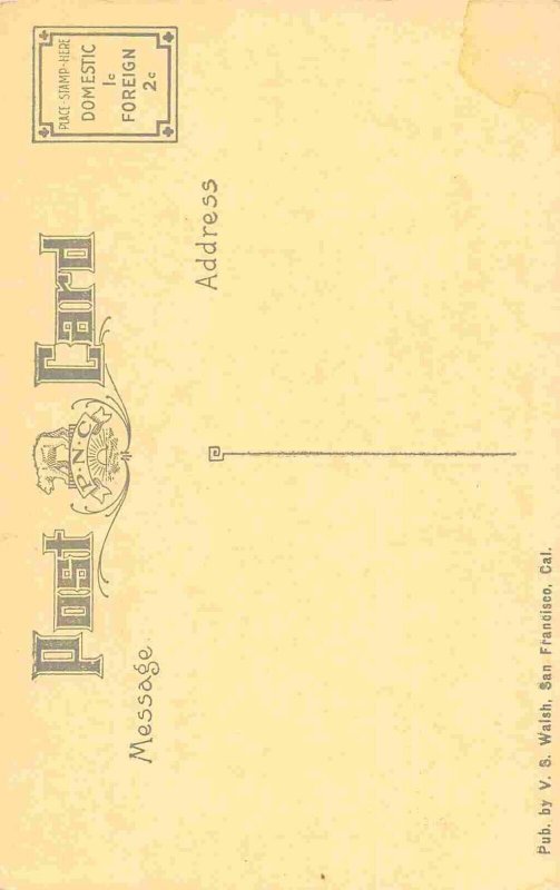St Peter's Church Old Town Tacoma Washington 1908 Tuck postcard