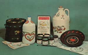 Vintage Postcard Pennsylvania Dutch Decorator Authentic Charming Color & Design