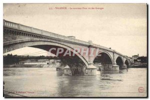 Old Postcard Valencia the new bridge saw barns