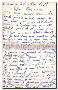 Postcard Old Ancenis military Scene Threshing the hedges or Deportation of Mi...