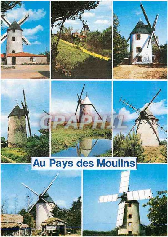 Modern Postcard the Land of Windmills