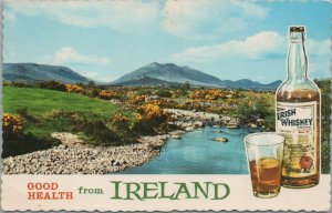 Advertising Postcard Irish Whiskey Good Health From Ireland