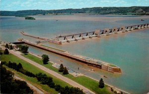 Iowa Dubuque General Pike #11 Locks and Dam On The Mississippi River