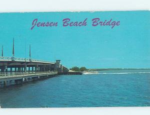 Unused Pre-1980 BRIDGE SCENE Jensen Beach - Port St. Lucie Florida FL H7754