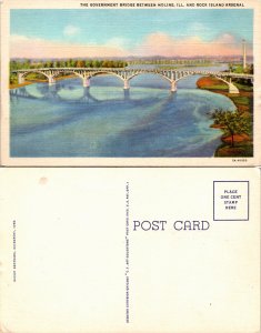 Government Bridge, Between Moline, Ill. And Rock Island Arsenal (25474