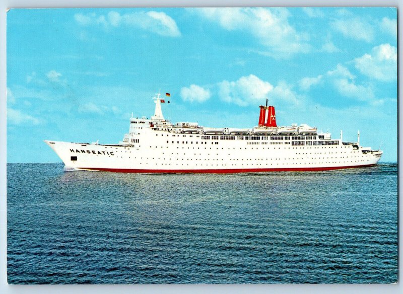 Caracas Venezuela Postcard TS HANSEATIC German Atlantic Line 1971 Posted