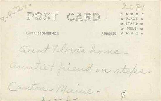 ME, Canton, Maine, RPPC, Residence