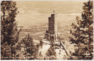 RP, Shrine Of The Sun On Cheyenne Mt. Towering Over Broadmoor & Colorado Spri...