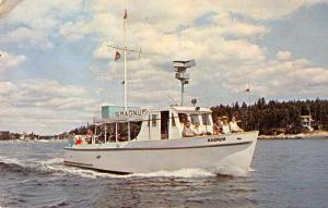 Boothbay Harbor Maine Magnum Ship Vintage Postcard J71387