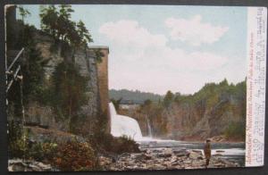 Rainbow Falls Ausable Chasm Adirondack Mtns Leighton 934 Undivided Back