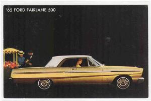 Ford Fairlane 500 1965 advertising postcard