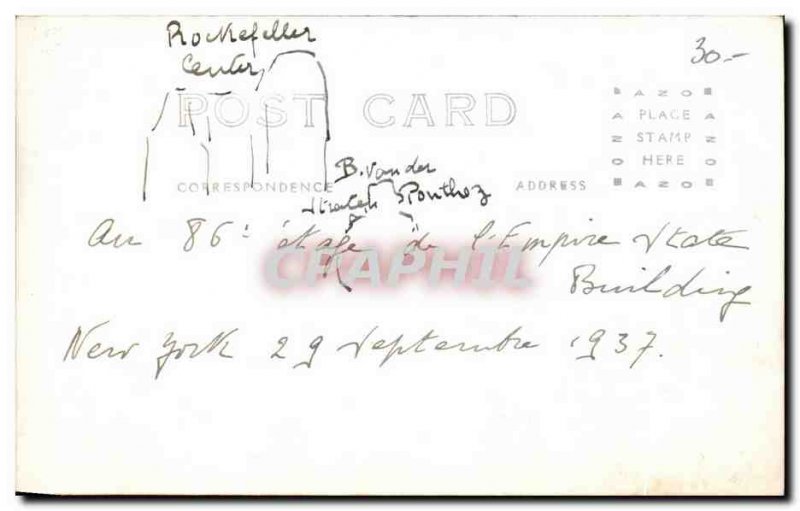 PHOTO CARD New York Rockefeller Center