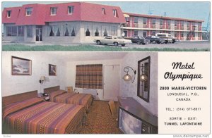 2-Views, Motel Olympique, Longueil, Quebec, Canada, 1940-1960s