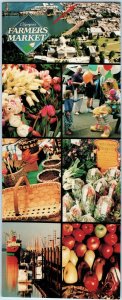 1994 Olympia, WA Farmers Market Hours Multi-View Oversized Postcard Brochure 3R