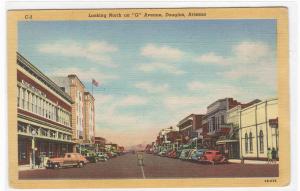 G Avenue Street Scene Douglas Arizona postcard