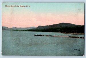 Lake George New York NY Postcard Hague Bay Exterior River c1910 Vintage Antique