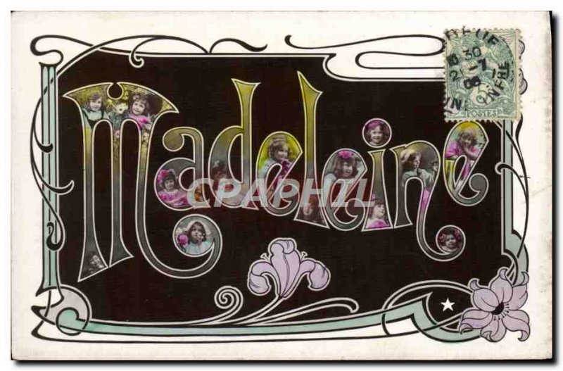 Old Postcard Fantaisie Surname Madeleine