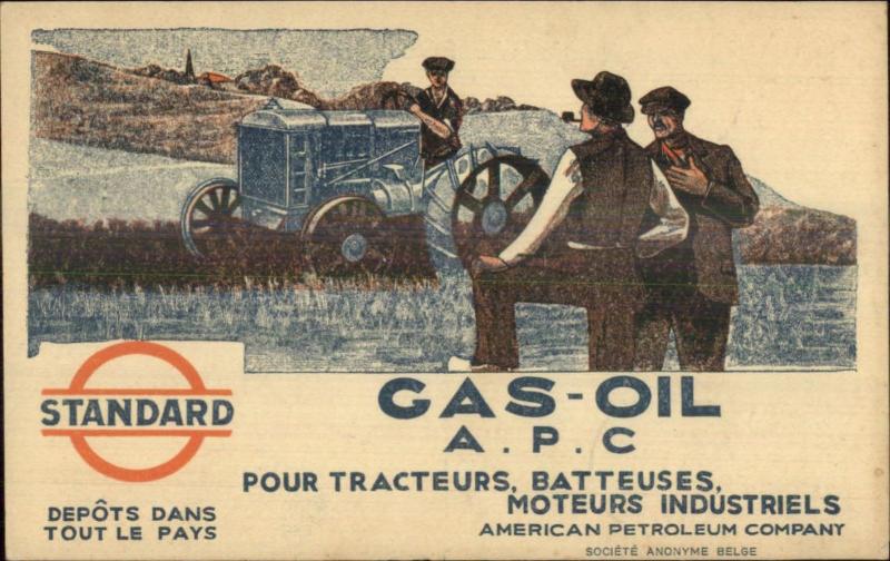Standard Gas Oil Farm Tractor APC American Petroleum Co Cover Stamps Cancels