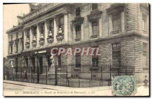 Postcard Old Bordeaux Faculty of Medicine and Pharmacy