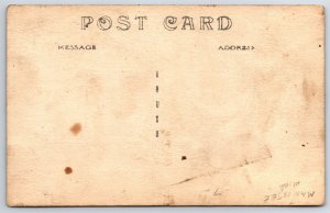 Manistee Michigan~First Ward School~Men Teachers~Boys in Knickers~c1908 RPPC