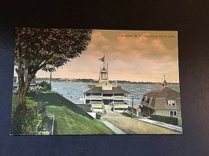 Postcard Antique View of Edgewood Yacht Club in Edgewood, RI.   T5