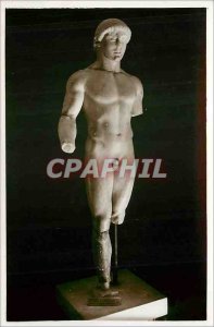 Old Postcard Agrigento Civic Museum Efebo di Agrigento (Scultura Greco archai...