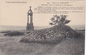 France Plateau de Gergovie Monument eleve a la memoire de Vercingetorix